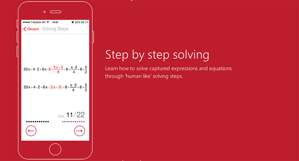 Photo Math Application PhotoMath : l'application qui résout les formules mathématiques en ...