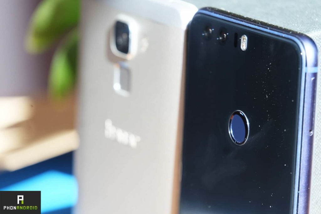 Honor 8 vs iPhone 7 : comparatif des deux design avec finitions en verre