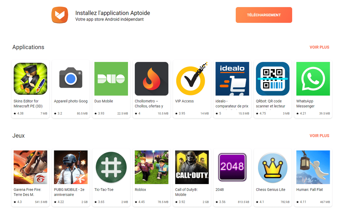 Les meilleures alternatives au Google Play Store