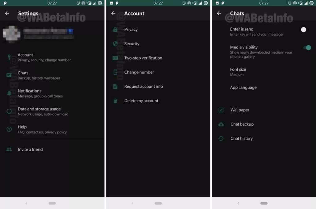 WhatsApp beta Android se met à jour premier aperçu du