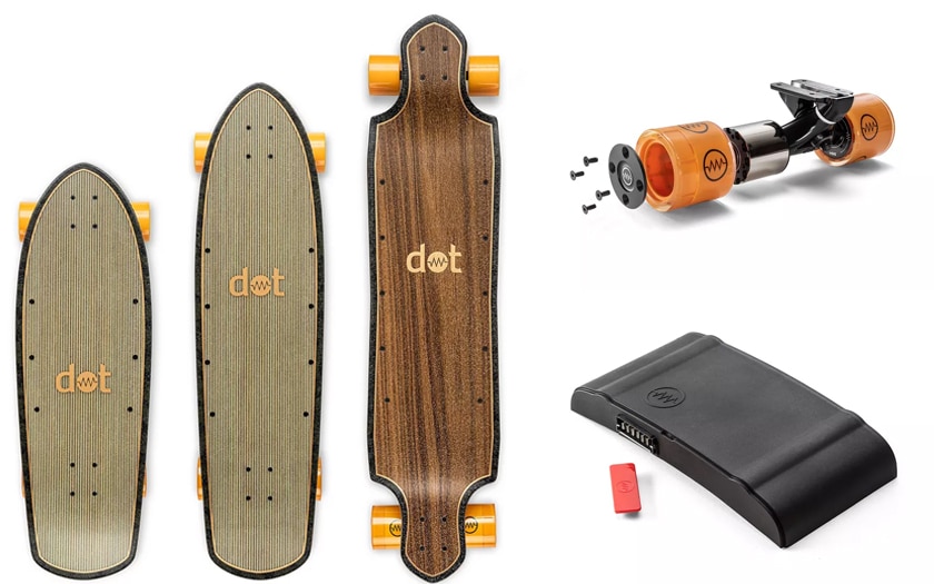 Kit Double Moteur électrique Pour Skateboard - 2x250W - 36V - Orange - Équipement Speed
