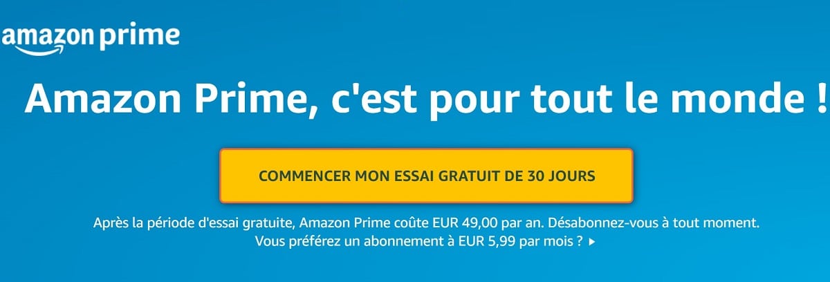Essai Amazon Prime gratuit 30 jours : comment en profiter