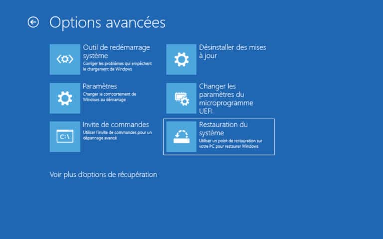 Windows 10 : comment restaurer le système en quelques minutes sans tout