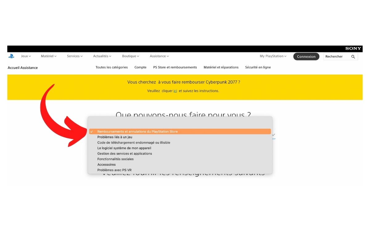playstation store refund service