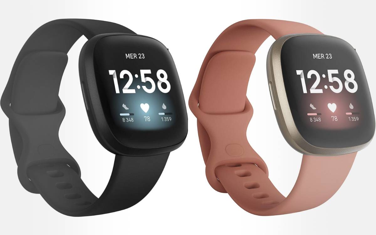 Montre intelligente - FITBIT - Versa 4 - Blanc - GPS - Notifications appels/SMS - Téléphonie