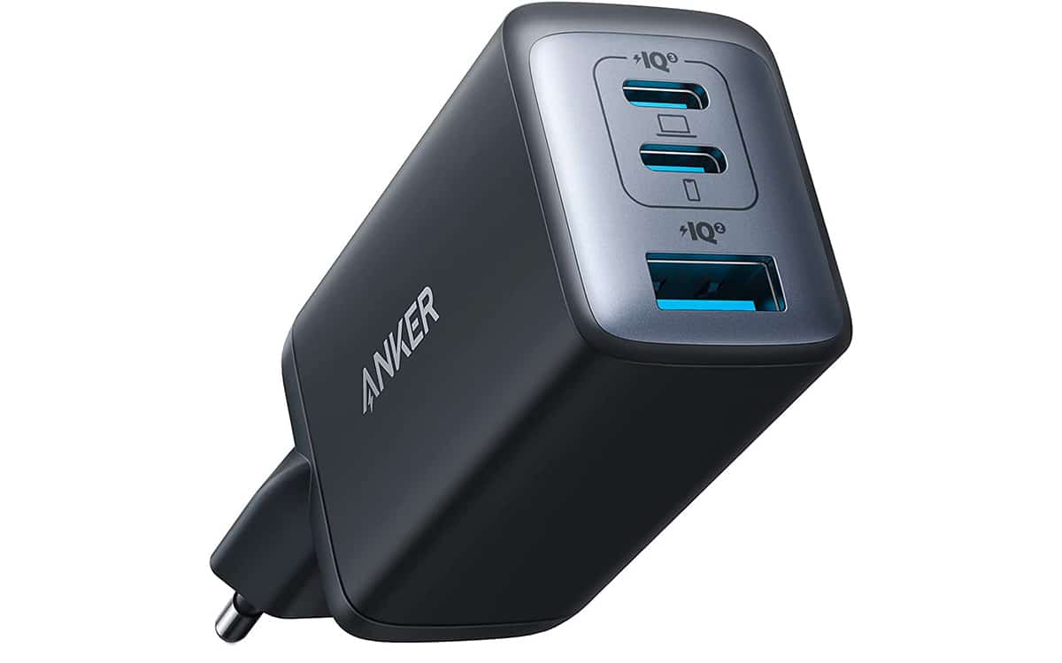 Chargeur USB C 65W Rapide 6 Ports (type C) - Prise Européenne - Couleur Jaune