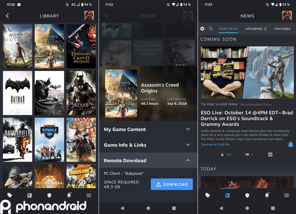 Steamse Steam se dote enfin d’une application convenable sur Android et iOS