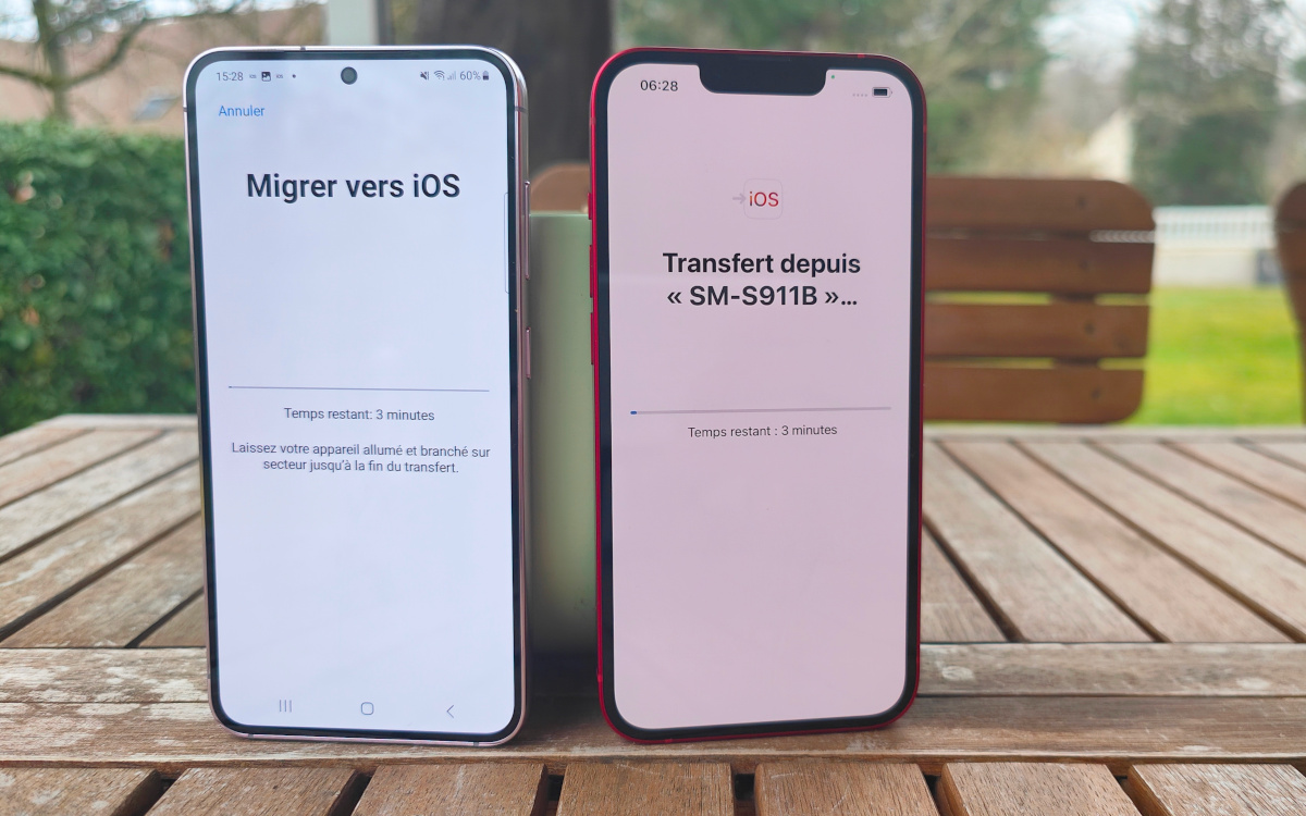 COMMENT TRANSF RER APPLICATION ANDROID VERS IPHONE visual data 8