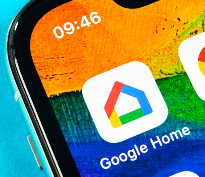google home interface