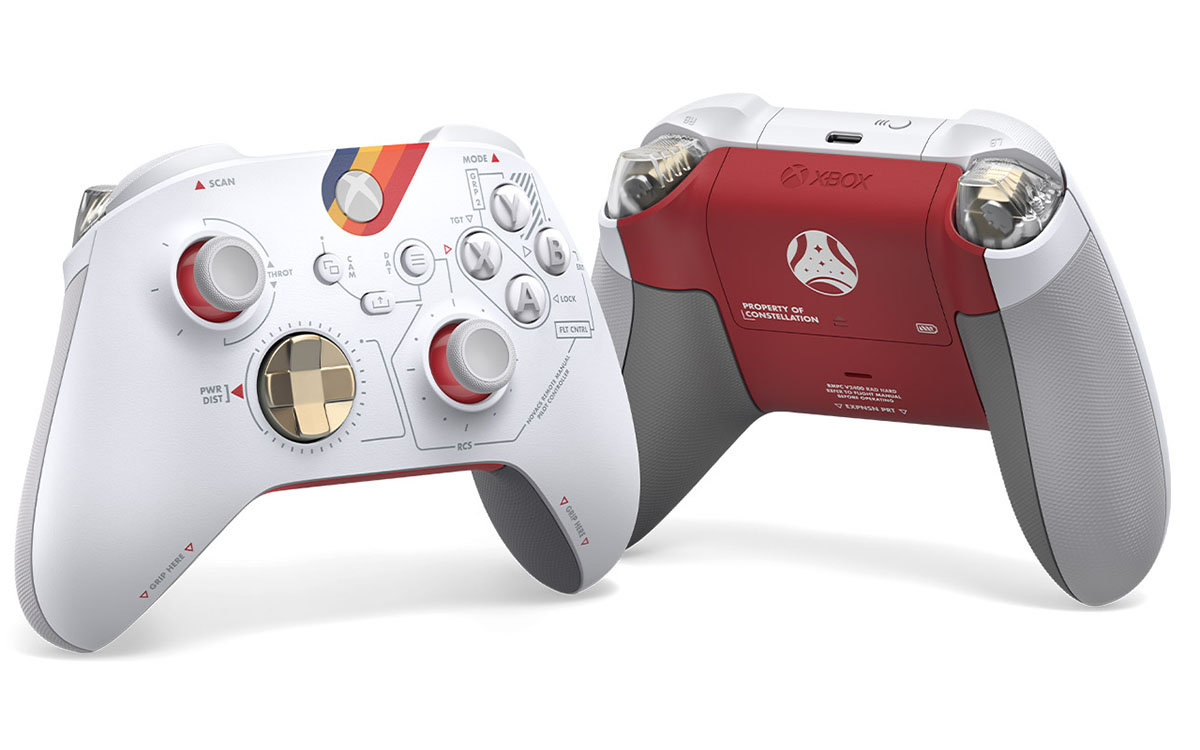 Pelle Adesiva Vinile Per Xbox Series S | Hex Futuristic Tech Rosso | Avvolgente Vinyl Reality