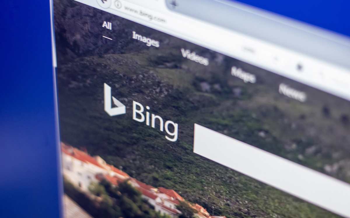 Bing on PC screen