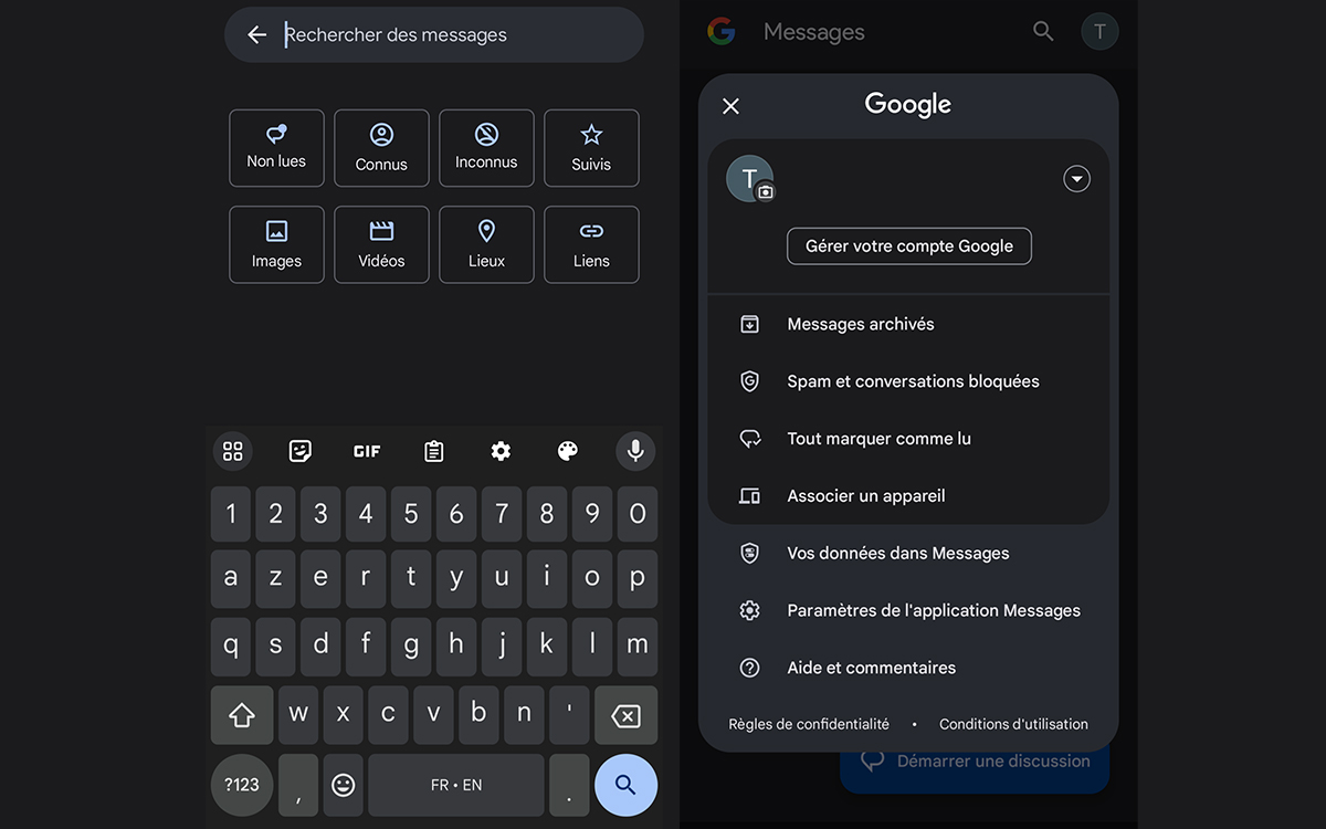 New Google Messages 2 design