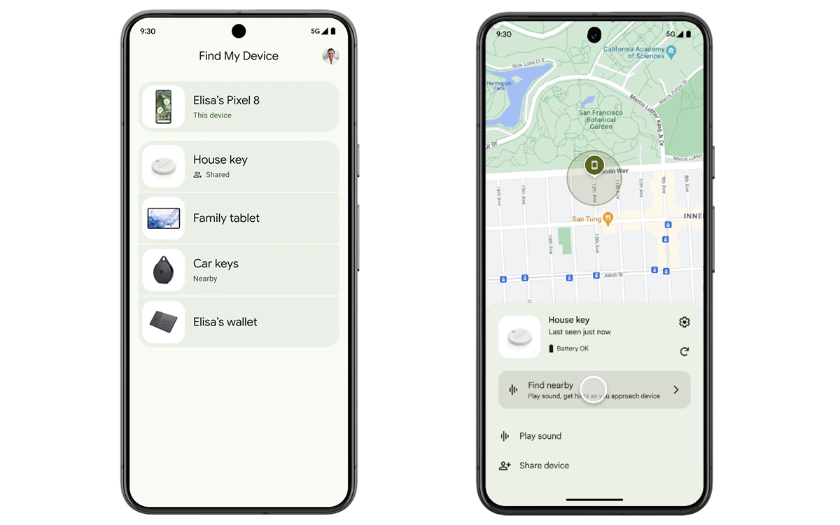 Traceur GPS KZO Pour Android - 2 Pack, Batterie Remplaçable - Fonctionne Avec L'app Google Localiser Pour Clés, Bagages, Portefeuille