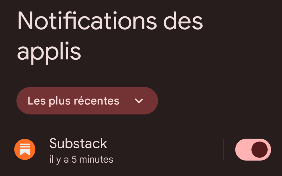 notifications applis android