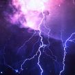 Éclairs sur planète extraterrestre