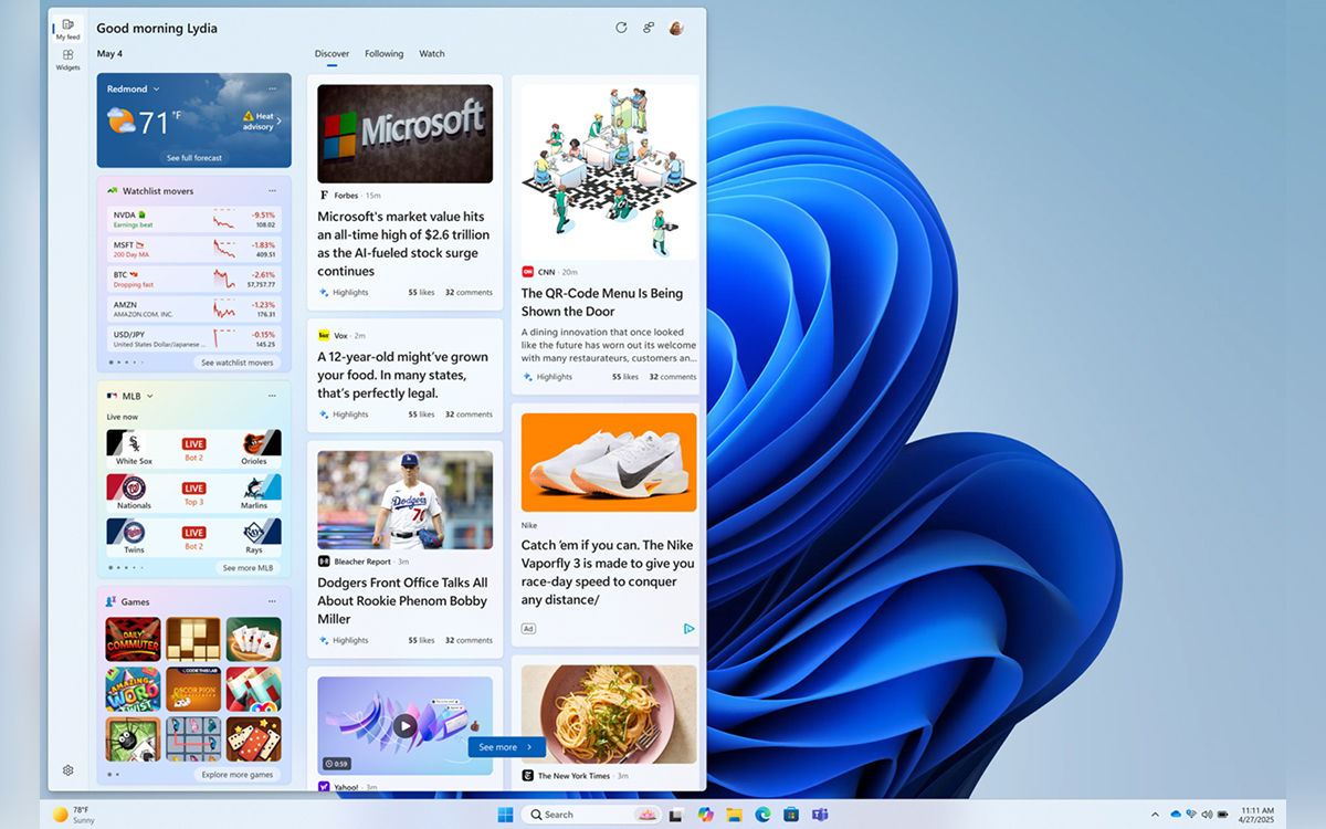 Windows 11 : les widgets vont devenir beaucoup plus agréables à utiliser et c’est une excellente nouvelle