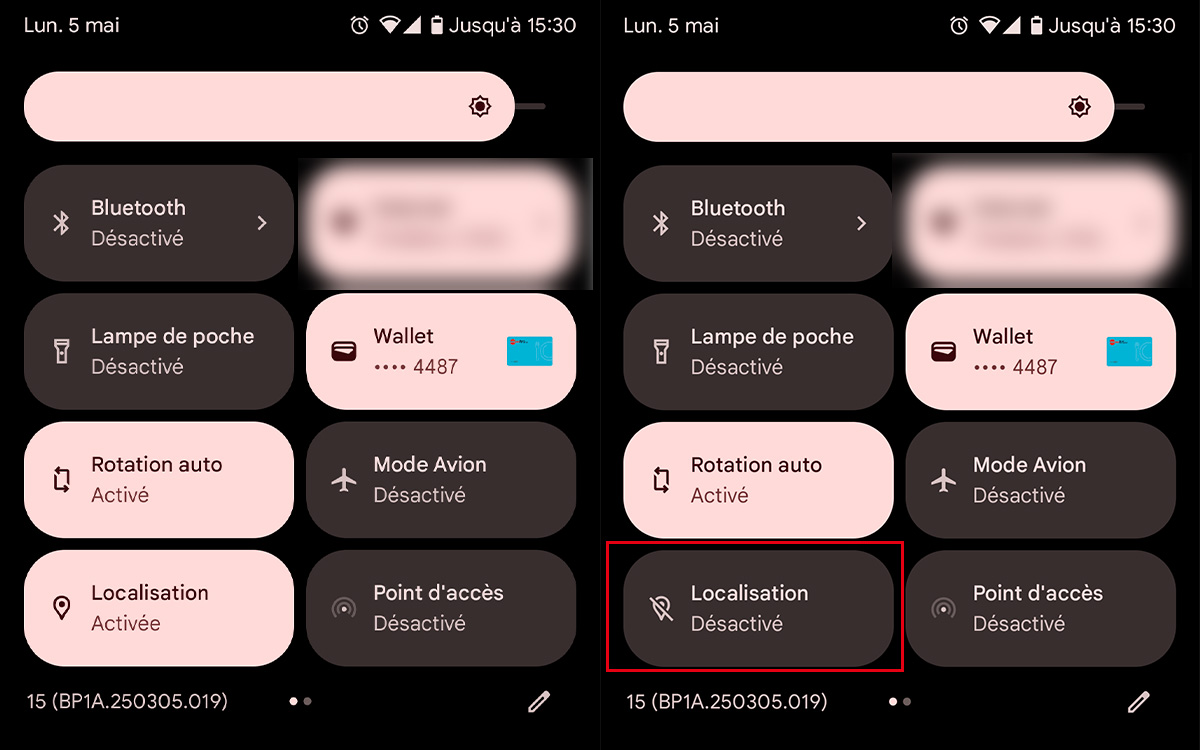 désactiver localisation app Android
