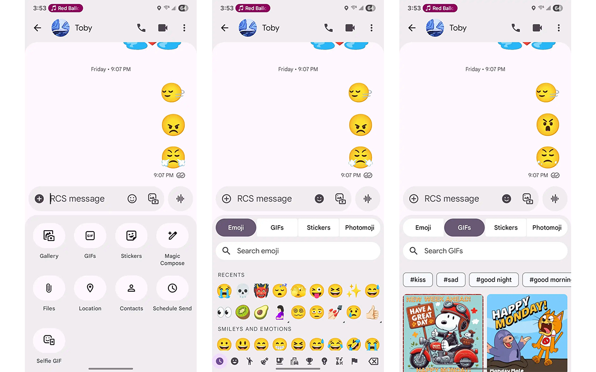 Google Messages Material 3 Expressive
