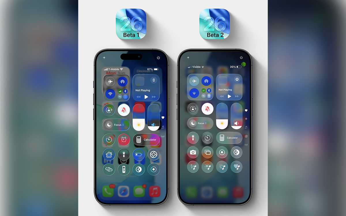 Liquid Glass iOS 26 beta 2