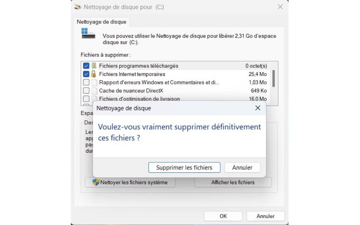 Nettoyage du SSD