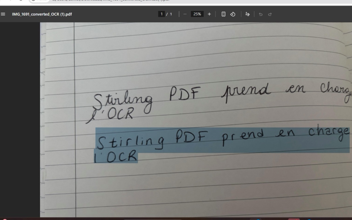 Stirling PDF : OCR 2