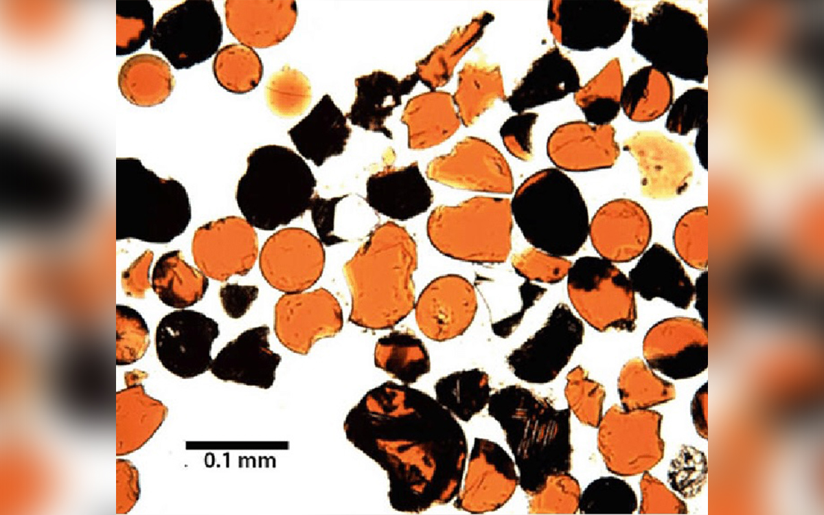 Perles orange Lune