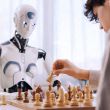 Robot IA contre humain aux échecs