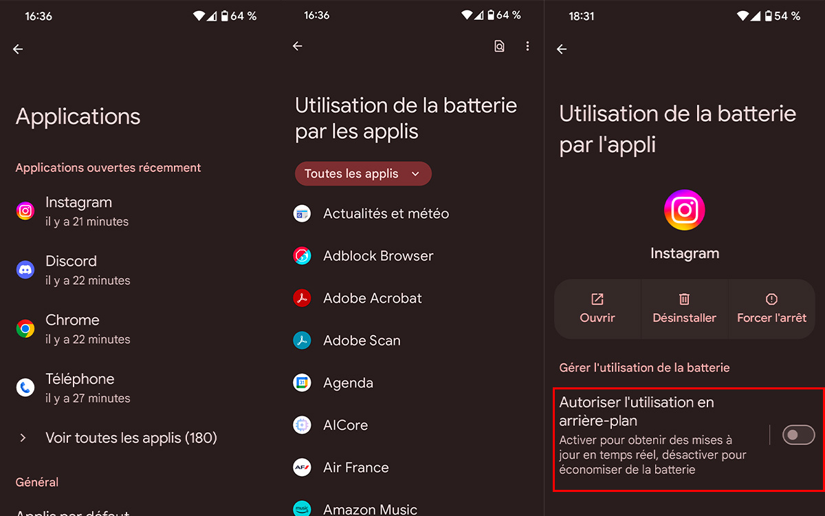 applis énergivores smartphone