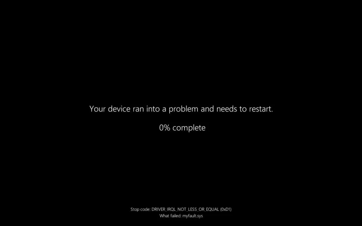 Microsoft abandonne l’écran bleu de la mort après 40 ans de service, voici sa nouvelle version ecran noir de la mort