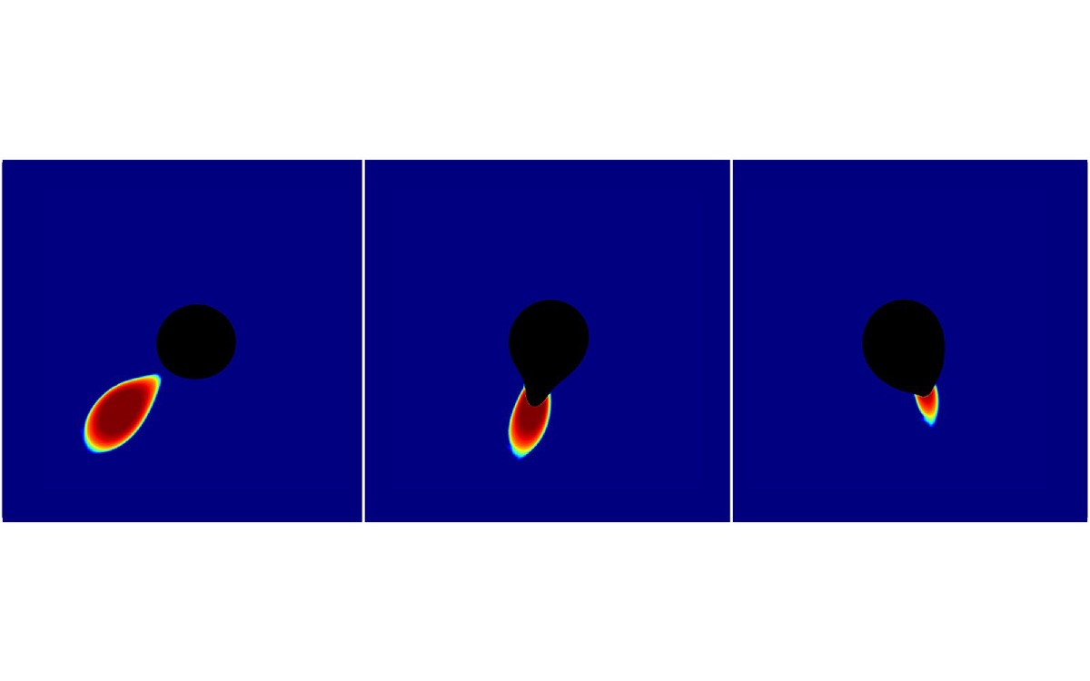 étoile absorbée trou noir