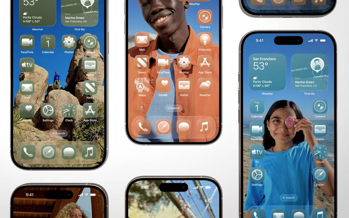 iOS 26 design liquid glass