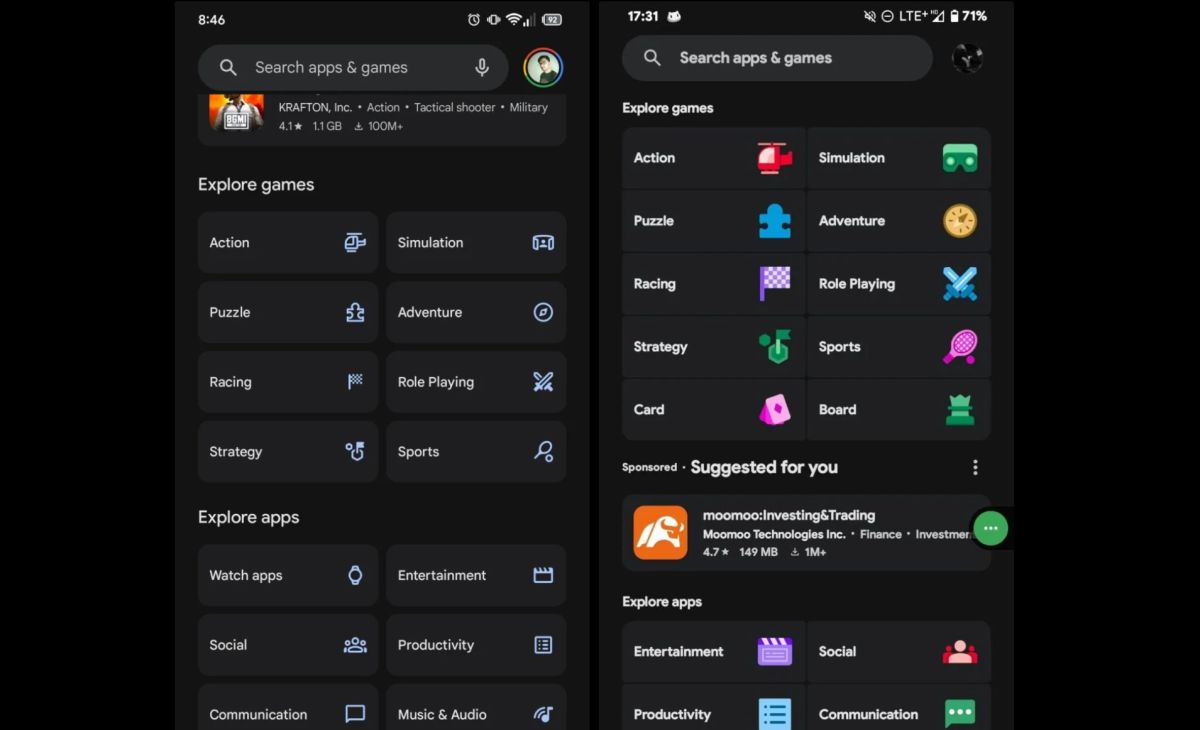 Play Store Android 16