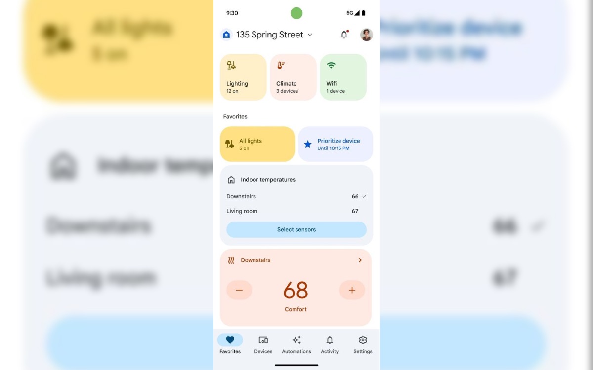 widget google home resume