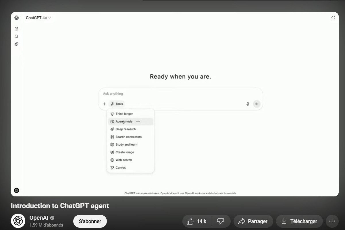 Mode ChatGPT Agent