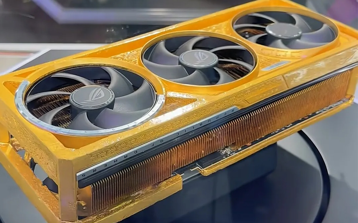 La Nvidia RTX 5090 Real Gold Editon