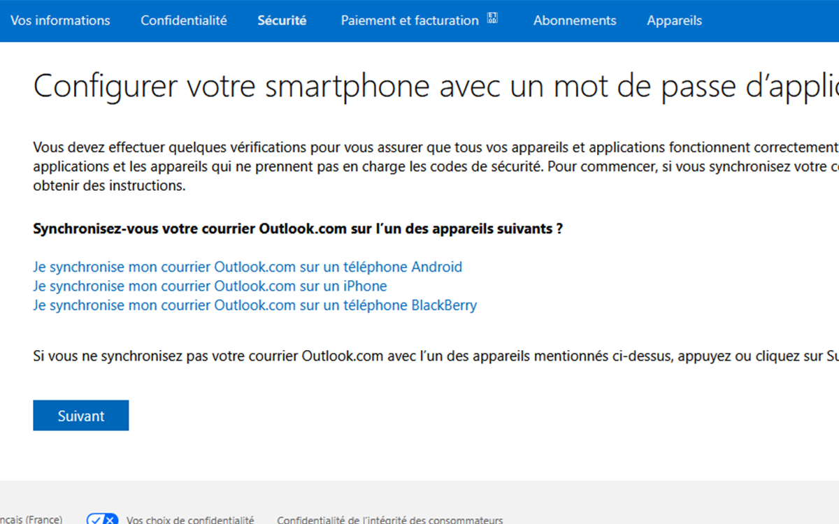 Outlook 2FA