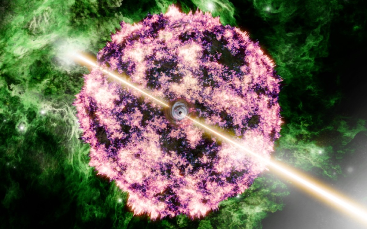 Supernova qui a lancé le BOAT, l'explosion de rayons gamma qui est l'explosion cosmique la plus puissante depuis le Big Bang.