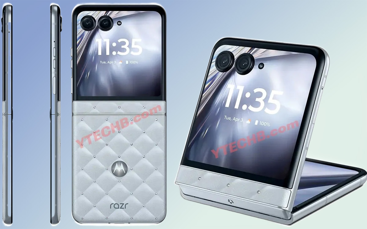 motorola razr ice blue swarowski fuite