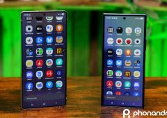 A gauche le S25 Ultra, à droite le Z Fold 7