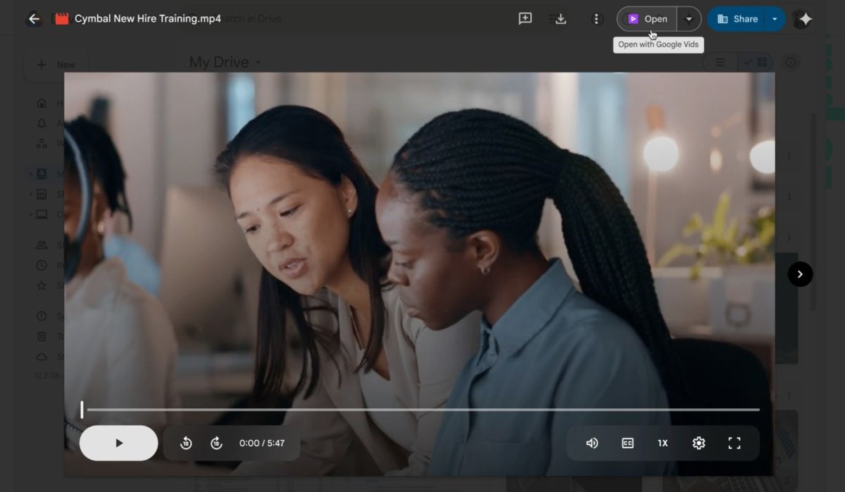 Google Drive vidéos