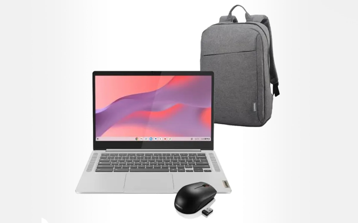 Ce PC portable Lenovo Chromebook IdeaPad Slim 3 est à moins de 225 € avec un sac à dos et une souris offerts !