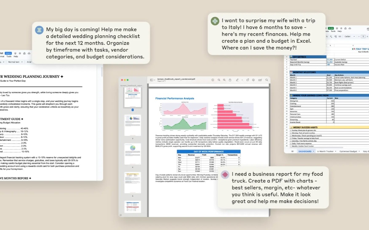 Anthropic Claude création et modification de fichiers