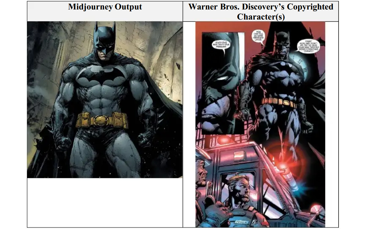 Exemple Warner Midjourney