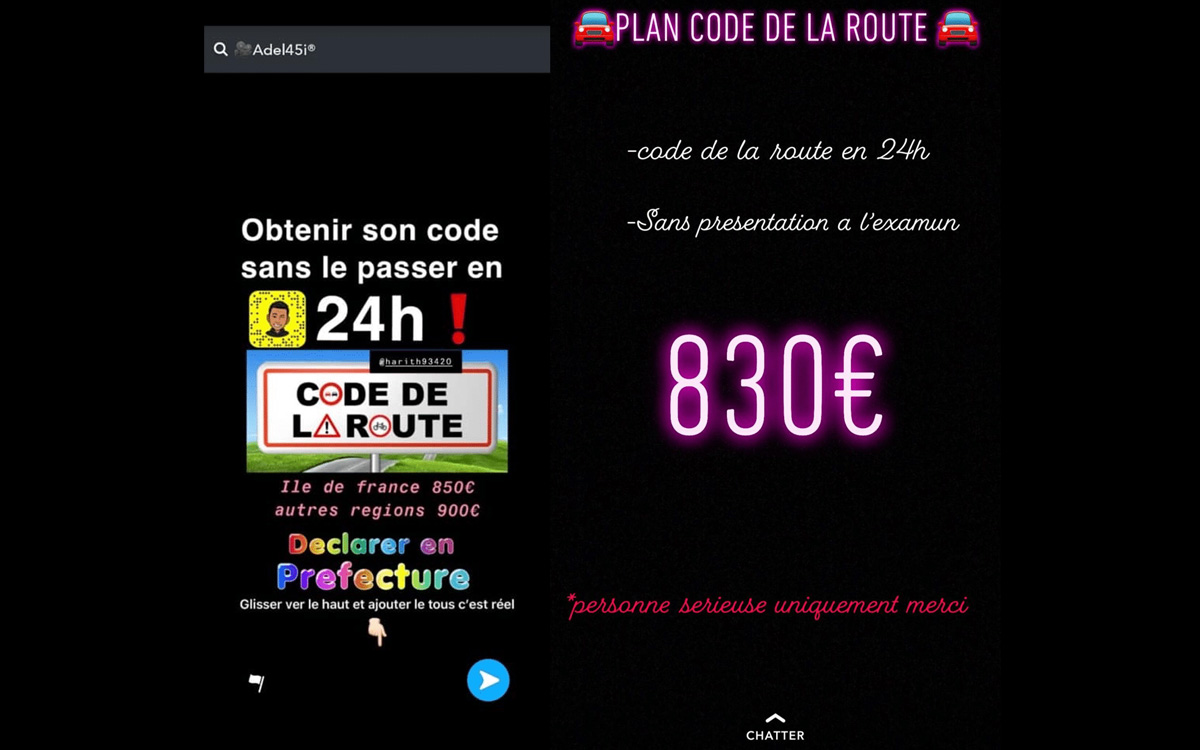 arnaque code de la route