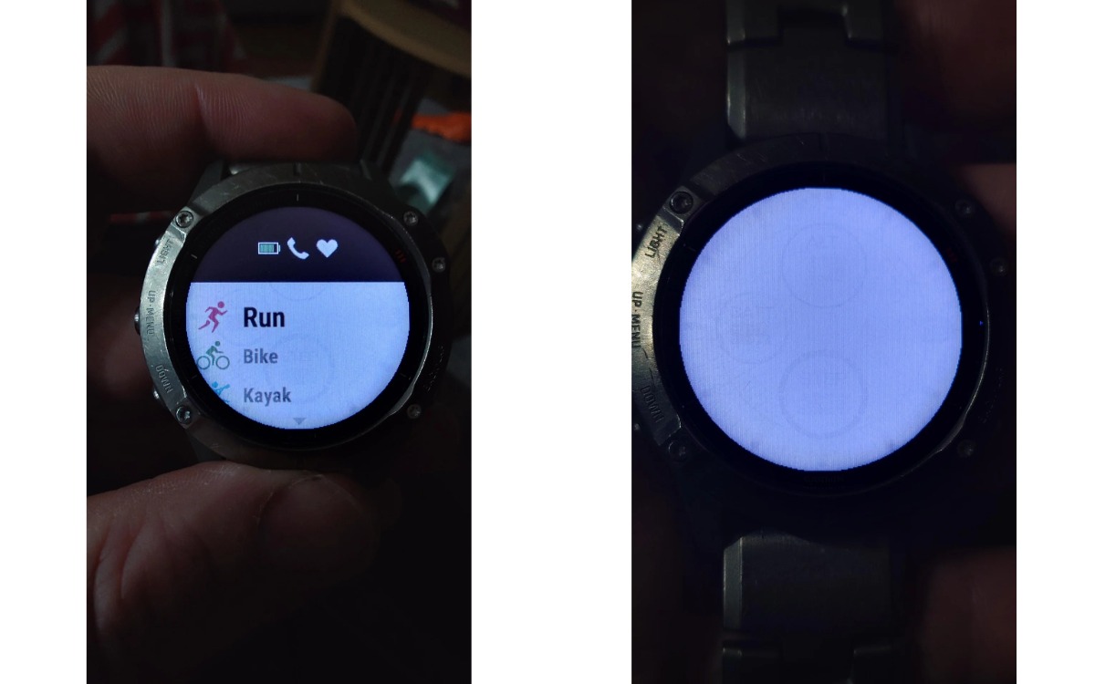 Garmin brulure écran