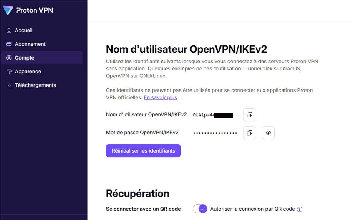 ID OpenVPN Proton VPN