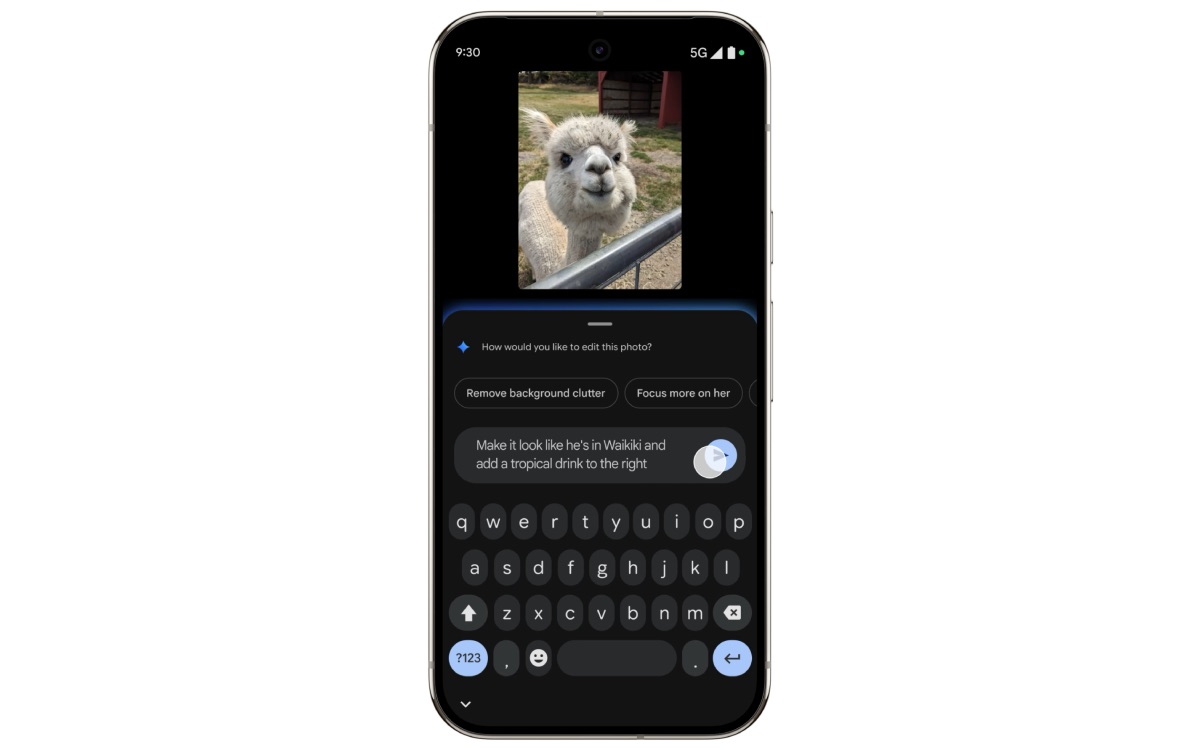 modifier photo prompt ia android