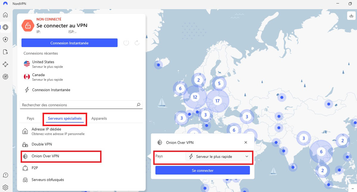NordVPN Onion over VPN