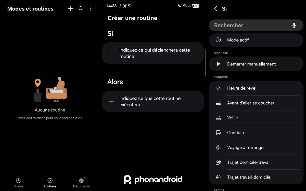 tuto routine samsung