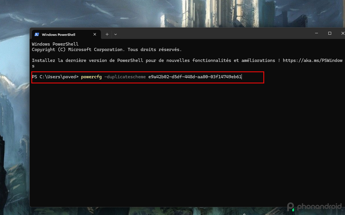 tutoriel windows performances mode